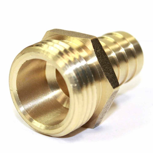 3/4" GHT Male x 5/8" Barb Hose Fitting - W03