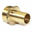 3/4" GHT Male x 5/8" Barb Hose Fitting - W02