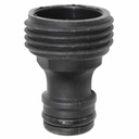 Garden Hose Plug, 3/4-11.5 NH Male, Black Plastic - W02