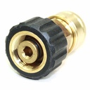 M22 Female x 3/8” Quick Connect Coupler 2700PSI - Brass - W03