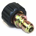 3/8" Steel Plug x M22 Female Threads - W02