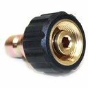 3/8" Steel Plug x M22 Female Threads - W03