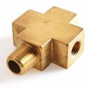 Four-Way Connector Compressor Fitting - 1/4" MPT (1)  x 1/4" FPT (2) x 1/8" FPT (1) - W02