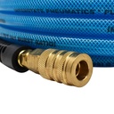 3/8" 100 ft Light Blue PU Hose Kit with 1/4" Brass "S" Coupler and Steel Plug - W03