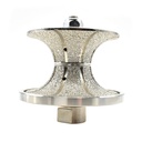 2" Full Bullnose Vacuum Brazed Diamond Profile Wheel with 5/8"-11 Female Threads - W04