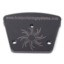 Trapezoidal 36 grit diamond block - W03
