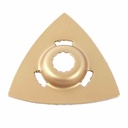 80mm Triangular Carbide Rasp, 8mm Offset Mount for a Perfect Flush Sanding/Grinding Fits Fein Multimaster, Rockwell, Sonicrafter, Makita
 - W04