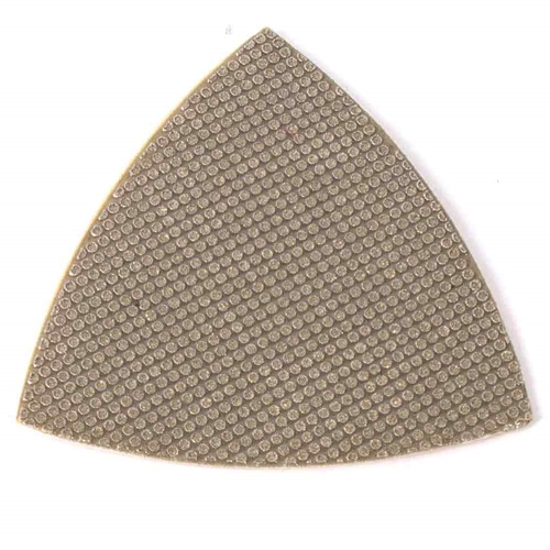  100 Grit Electroplated Triangular Polishing Diamond Pads for Oscillating Tools
 - W03