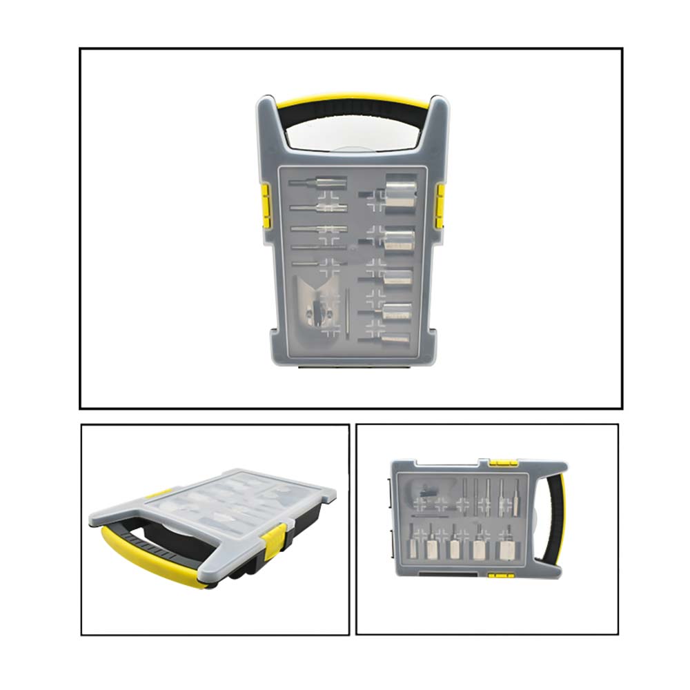 Large Drill Bit Kit. Includes 10 Electroplated Bits. 6mm, 8mm, 10mm, 12mm,18mm, 25mm, 32mm, 35mm, 40mm, 50mm and Clamp Drill Bit Guide
 - W02