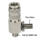 Mini coupler x Small Male Threads x with Schrader Tire Valve  - W02