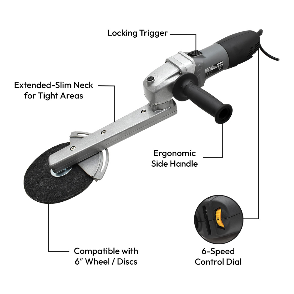 Hardin Corner Fillet Weld Varible Speed Grinder, 900-2800 RPM 900 Watt (HCP-6200) - W02