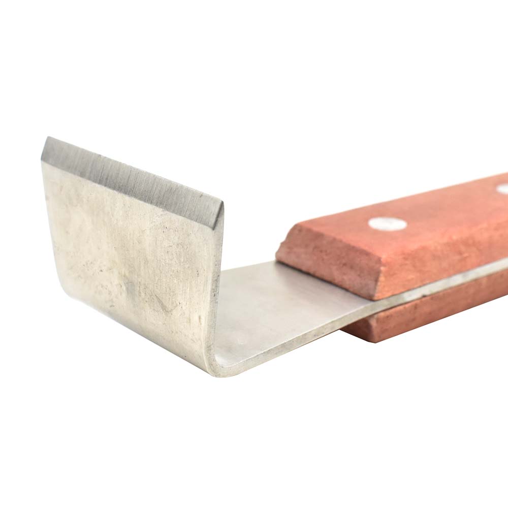 8" Stainless Steel Beehive Frame Lifter and Scraper - Wood Handle - W03