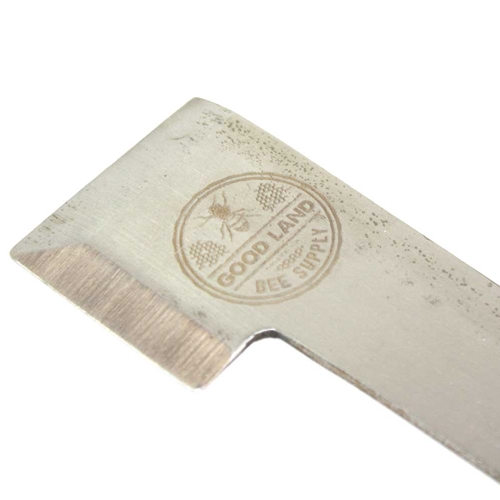 10" Stainless Steel Standard Beehive Frame Lifter and Scraper J Hook Tool - Red Handle - W02