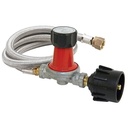 Propane regulator assembly with 6 ft steel braided hose and fitting (WRP-6) - W02