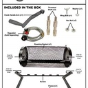 Rotating Chili Roasting Cage w/ Propane Gas 5 Burner (w/o Propane regulator) - W04