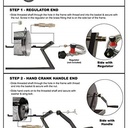 Rotating Chili Roasting Cage w/ Propane Gas 5 Burner (w/o Propane regulator) - W05
