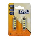 Boat and RV LED Light Bulb - 4LED 12V 75 Lumens 1.2W Amber - 2 /Display Pack - W02