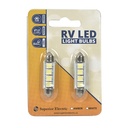 Boat and RV LED Light Bulb - 4LED 12V 85 Lumens 1.2W White - 2 /Display Pack - W02