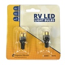 Boat and RV LED Light Bulb - 15LED 10-30V 320 Lumens 2.8W White - 2 /Display Pack - W02