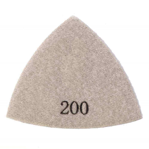 200 Grit Electroplated Diamond Triangular Polishing Pad for Oscillating Tools
 - W02
