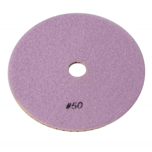 7" Wet Diamond Polishing Pad, 3mm - 50 Grit
 - W02