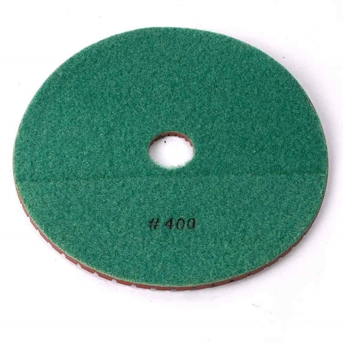 7" Wet Diamond Polishing Pad, 3mm - 400 Grit
 - W02
