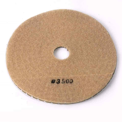 7" Wet Diamond Polishing Pad, 3mm - 3500 Grit
 - W02