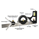 12-Inch Combination Square Set with Protractor - W02