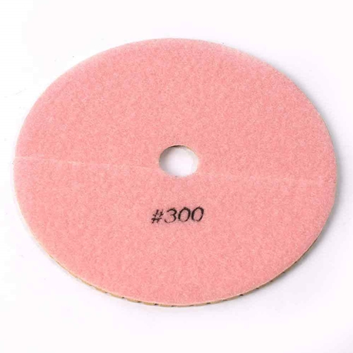7" Wet Diamond Polishing Pad, 3mm - 300 Grit
 - W02