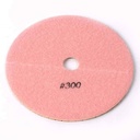 7" Wet Diamond Polishing Pad, 3mm - 300 Grit
 - W02