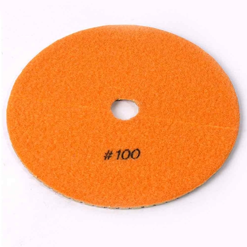 7" Wet Diamond Polishing Pad, 3mm - 100 Grit
 - W02