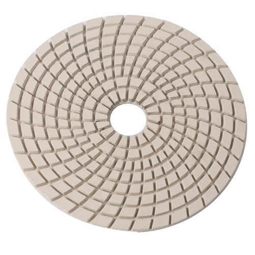 5' Wet Buffing Pad White - W03