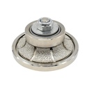 3/8" Radius Vacuum Brazed 65mm Premium Diamond Profile Wheel with 5/8" x 11 Female Threads
 - W03