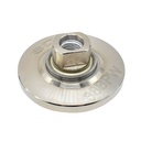 45 Degree 3/8" Vacuum Brazed 65mm Premium Diamond Profile Wheel with 5/8" x 11 Female Threads
 - W02