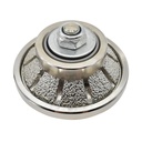 45 Degree 3/8" Vacuum Brazed 65mm Premium Diamond Profile Wheel with 5/8" x 11 Female Threads
 - W03