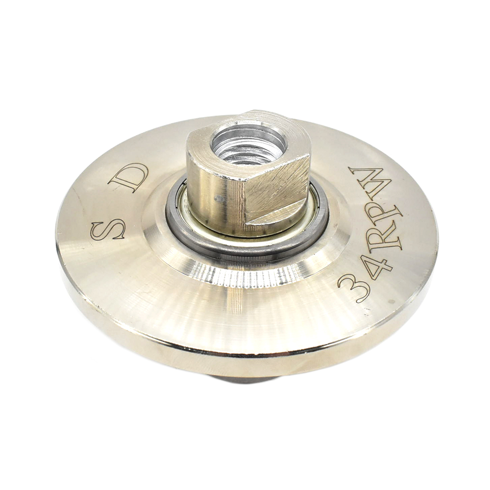 3/4" Radius Vacuum Brazed 75mm Premium Diamond Profile Wheel with 5/8" x 11 Female Threads - W02