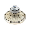 3/4" Radius Vacuum Brazed 75mm Premium Diamond Profile Wheel with 5/8" x 11 Female Threads - W03