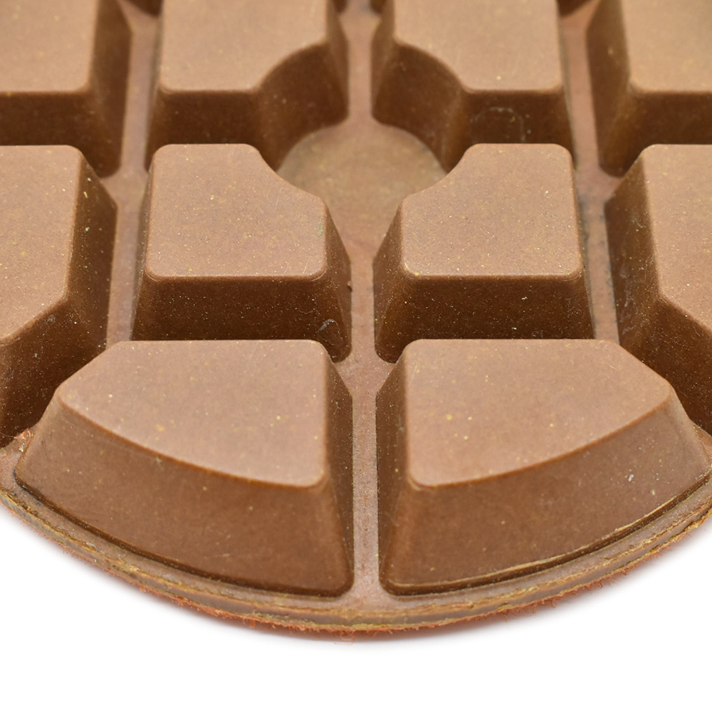 Resin Dry/Wet Floor Pad, 3" 9mm Thick, 100 Grit - W03