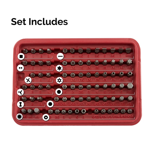 100-Piece Screwdriver Security Bit Set - W06