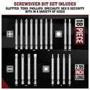 208-Piece Screwdriver Security Bit Set - W03