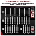 208-Piece Screwdriver Security Bit Set - W04