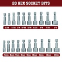 208-Piece Screwdriver Security Bit Set - W08
