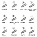 208-Piece Screwdriver Security Bit Set - W09