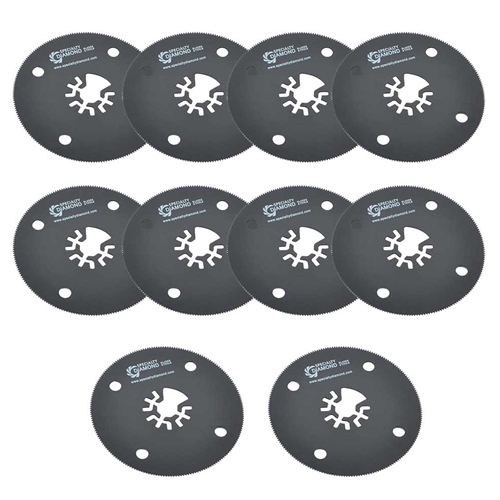 80mm Circular Multi-Tool Saw Blades Compatible with Fein Multimaster, Dremel, Bosch, Craftsman, Ridgid Oscillating Tools 10/Pk - W02