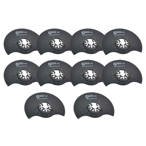 80mm  Semi-Circular Multi-Tool Saw Blade, 9mm Offset Mount Compatible with Fein Multimaster, Dremel, Bosch, Craftsman, Ridgid Oscillating Tools10/Pk - W02