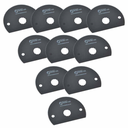 80mm Semi Round HSS Saw Blade  Fits  Fein Multimaster, Rockwell, Sonicrafter, Makita  / 10pk
 - W02