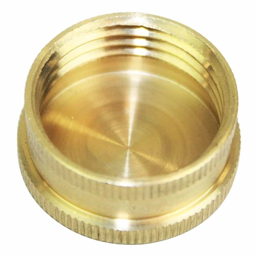 3/4" Garden Hose Cap - Die Cast Brass - W02