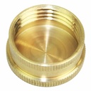 3/4" Garden Hose Cap - Die Cast Brass - W02