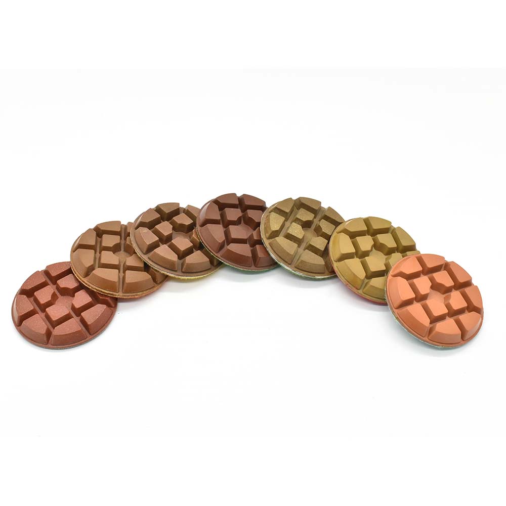 3" wet/dry 9 mm floor pads 50, 100, 200, 400, 800, 1500, 3000 Grits, 6 ea (TPS2HEADPADSET) - W02