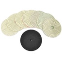 WP800-220 4" Var Speed Polisher and 8 pc 4" Diamond Polishing Pad Set - W04